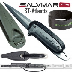 knife Coltello SUB SALVIMAR ST-Atlantis ACCIAIO INOSSIDABILE + Federo e Cinghia