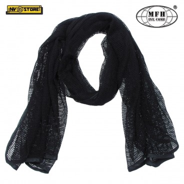 KEFIAH SCARF MESH MFH ORIGINALE SCIARPA SCIALLE RETE SNIPER MILITARE 190x90 BK