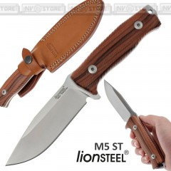 Knife Coltello LionSTEEL M5 ST Made in Italy Maniago Bushcraft Caccia Survivor