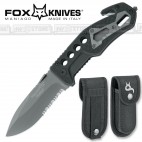 KNIFE COLTELLO FOX KNIVES BLACK FOX BF-115 PRIMO SOCCORSO EMERGENCY CACCIA PESCA