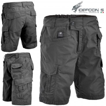 Bermuda DEFCON 5 ADVANCED TACTICAL SHORT Pants RIP-STOP Militare Softair Nero BK