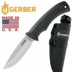 COLTELLO KNIFE GERBER GATOR FIXED MADE IN USA - PER CACCIA PESCA FODERO INCLUSO