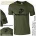 Maglia T-SHIRT GILDAN Militare Marines Marine Corps USMC Maglietta Uomo STAMPA V