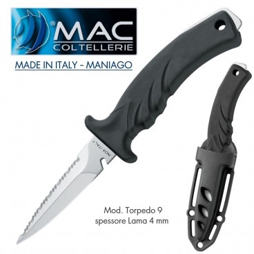 Knife Coltello Sub MAC Coltellerie Torpedo 9 MADE IN ITALY Maniago Acciaio INOX