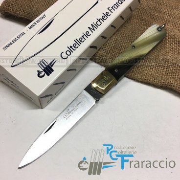 COLTELLO SICILIANO ARTIGIANALE FRARACCIO MADE IN ITALY 100% CACCIA FOLDING 21cm