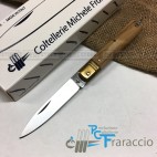 COLTELLO SICILIANO ARTIGIANALE FRARACCIO MADE IN ITALY 100% Olivo e Ottone 15 cm