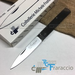 COLTELLO SICILIANO INOX ARTIGIANALE FRARACCIO MADE IN ITALY CACCIA FOLDING 19cm