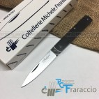 COLTELLO SICILIANO INOX ARTIGIANALE FRARACCIO MADE IN ITALY CACCIA FOLDING 15cm