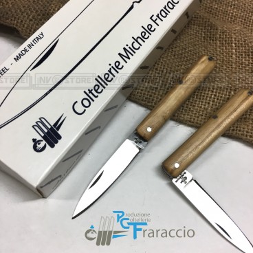 COLTELLO SFILATO SICILIANO MINI ARTIGIANALE FRARACCIO MADE IN ITALY OLIVO 12 cm