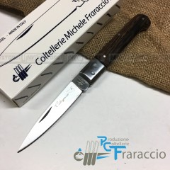 COLTELLO CALTAGIRONE ARTIGIANALE FRARACCIO MADE IN ITALY 100% Manico Wengè cm 20