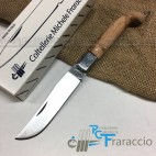 COLTELLO CACCIA ZUAVO ARTIGIANALE FRARACCIO **MADE IN ITALY** Legno Ginepro cm19