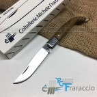 COLTELLO CACCIA ZUAVO ARTIGIANALE FRARACCIO MADE IN ITALY Legno di Guaiaco cm 17