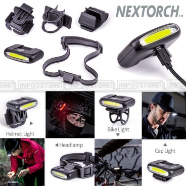 Torcia NEXTORCH UL10 Compact Clip Light 65 Lumens 18 Mt LED da Visiera Berretto