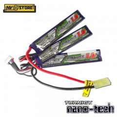 Batteria Lipo Litio TURNIGY NANO TECH 7,4V - 1200 mAh 15-25C per Fucili Softair