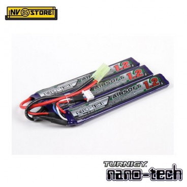 Batteria Lipo TURNIGY NANO TECH 11,1V 1200mAh 15-25C Tamiya per Fucili Softair B