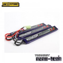 Batteria Lipo Litio TURNIGY NANO TECH 7,4V - 1200 mAh 15-25C per Fucili Softair