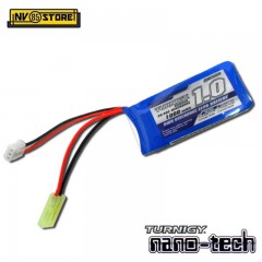 Batteria Lipo TURNIGY NANO TECH 7,4 V 1000 mAh 20-30C Tamiya per Fucili Softair