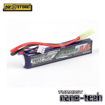 Batteria Lipo Litio TURNIGY NANO TECH 7,4V - 1200 mAh 15-25C per Fucili Softair