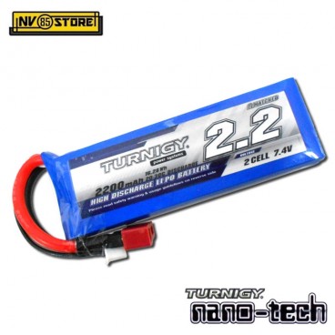 Batteria Lipo Litio TURNIGY NANO TECH 7,4V - 1200 mAh 15-25C per Fucili Softair