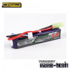 Batteria Lipo Litio TURNIGY NANO TECH 7,4V - 1200 mAh 15-25C per Fucili Softair