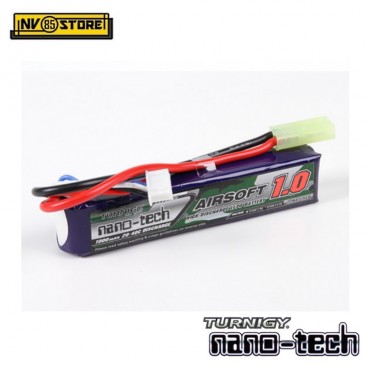 Batteria Lipo TURNIGY NANO TECH 11,1V 1000mAh 20-40C Tamiya per Fucile Softair A
