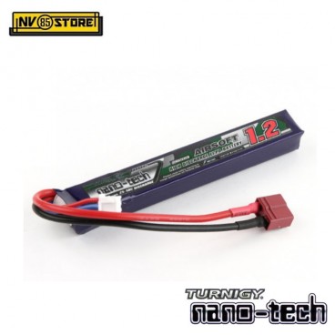 Batteria Lipo Litio TURNIGY NANO TECH 11,1V - 1200 mAh 15-25C per Fucili Softair