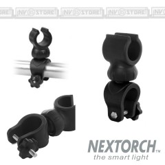 Attacco Universale Torcia NEXTORCH Mount Supporto con Snodo per Fucile Bici Tubo