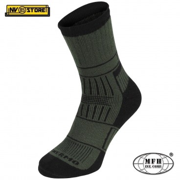 Calze Termiche MFH Thermo Socks "Alaska" Invernali Imbottite Tecniche Verde OD