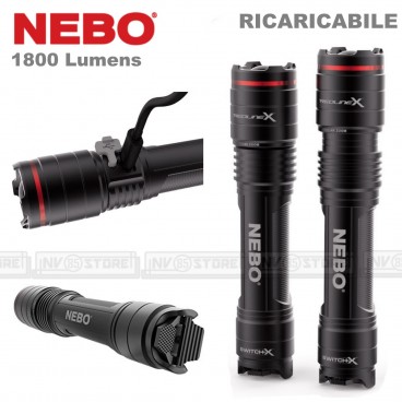 Torcia da Bici NEBO ARC500 BIKE LIGHT Ricaricabile LED 500 Lumens + COB LED