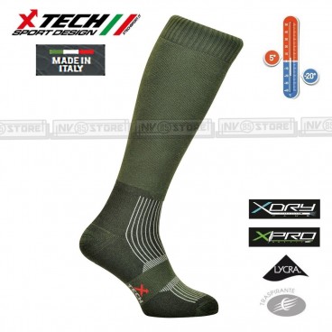Calze Termiche XTECH Tecniche X-TECH SPORT WARRIOR Thermo Socks Made in Italy OD