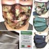 Mascherina Protettiva Filtrante RipStop Cotone TNT Lavabile MADE IN ITALY Mimetica Vegetato Militare Verde Nera