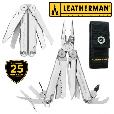 LEATHERMAN WAVE NEW VERSION PINZA MULTIFUNZIONE PLIER MULTITOOL + FODERO PELLE