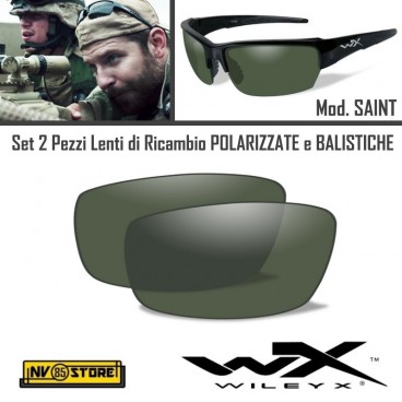 Lenti di Ricambio per Occhiali WILEY-X SAINT Polarized Green Lens Polarizzate