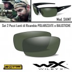 Lenti di Ricambio per Occhiali WILEY-X SAINT Polarized Green Lens Polarizzate