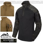 Combat Shirt HELIKON-TEX MCDU NYCO Maglia Tattica Militare MULTICAM BLACK