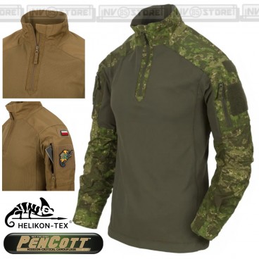 Combat Shirt HELIKON-TEX MCDU NYCO Maglia Tattica Militare MULTICAM BLACK