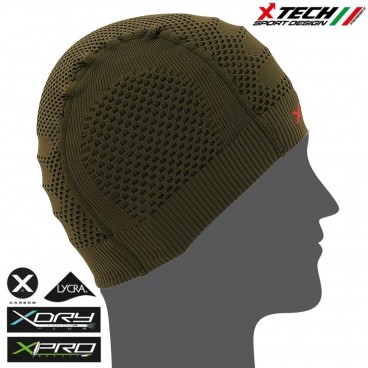 Cappello CAP Berretto Cuffia X-TECH XT99 Made in Italy TRASPIRANTE Outdoor OD