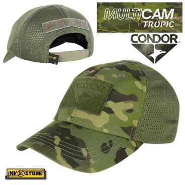 CAPPELLO BERRETTO CONDOR MESH MULTICAM TROPIC ORIGINALE US ARMY MILITARE SOFTAIR