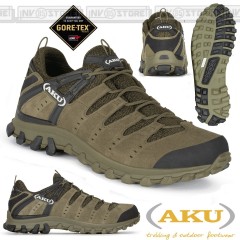Scarpe AKU ALTERRA LITE GTX Scarponcini Trekking Hiking Boots GORETEX Verde-Nero