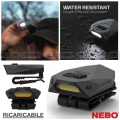 Torcia da Bici NEBO ARC500 BIKE LIGHT Ricaricabile LED 500 Lumens + COB LED