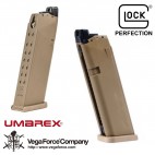 Caricatore a Gas Magazine Glock 19X VFC UMAREX 22bb Dark Earth - UM-2.6459.1