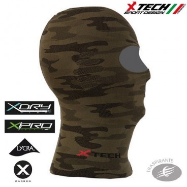 Passamontagna XTECH Sotto casco X-TECH XT106 Made in Italy TRASPIRANTE Outdoor