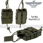 Porta Caricatore Singolo Fucile Fast Mag 5.56 INVADER GEAR Sistema MOLLE Verde OD