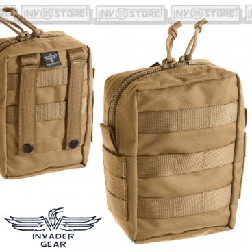 Tasca Utility Medic Pouch Porta Kit Medico INVADER GEAR Sistema MOLLE Coyote