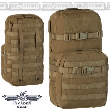 Zaino con attacco su Sistema MOLLE Cargo Pack INVADER GEAR Porta Vescica Coyote