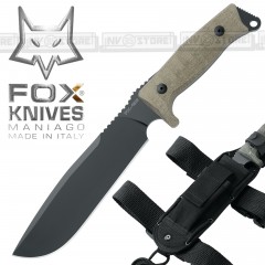 KNIFE COLTELLO BUSHCRAFT FOX KNIVES MANIAGO FX-133 MGT ORIGINALE MADE IN ITALY CACCIA SURVIVOR