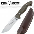 KNIFE COLTELLO BUSHCRAFT FOX KNIVES MANIAGO FX-600 ORIGINALE MADE IN ITALY CACCIA SURVIVOR