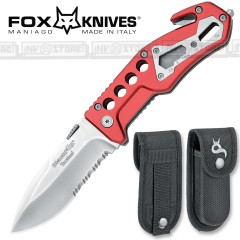 KNIFE COLTELLO FOX KNIVES BLACK FOX BF-115 PRIMO SOCCORSO EMERGENCY CACCIA PESCA