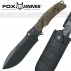 KNIFE COLTELLO BUSHCRAFT FOX KNIVES MANIAGO FX-9CM07 OD RIMOR MADE IN ITALY SURVIVOR