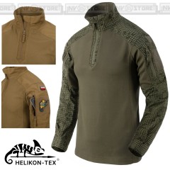 Combat Shirt HELIKON-TEX MCDU NYCO Maglia Tattica Militare MULTICAM BLACK